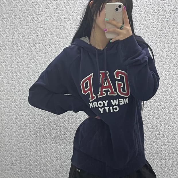 갭 GAP 빅로고 Y2K 후드티 M C06959