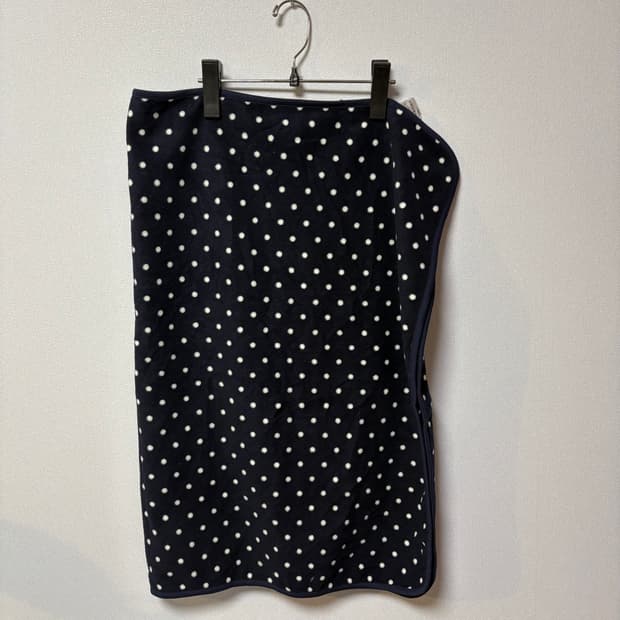 네이비 도트 일본 빈티지 담요 유니클로 후리스 