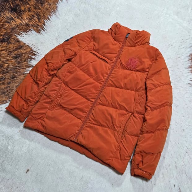 MLB 엠엘비 뉴욕 양키스 덕다운 오렌지 패딩