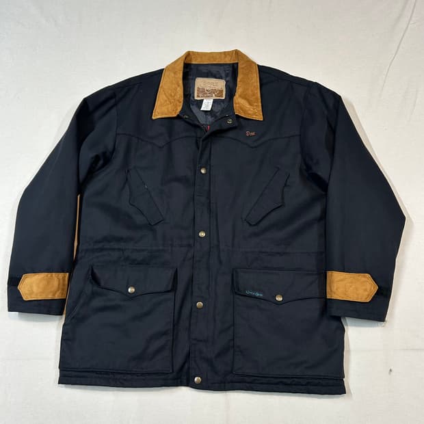 XL) Cripple Creek 웨스턴 백자수 캔버스 워크 자켓