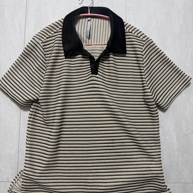 노이어 코튼 크로셰 폴로 티셔츠 50