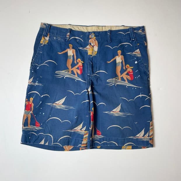 폴로 랄프로렌 서퍼 프린팅 치노 반바지 PN9624