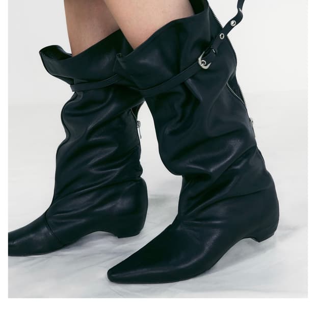 로우클래식 레더 부츠 