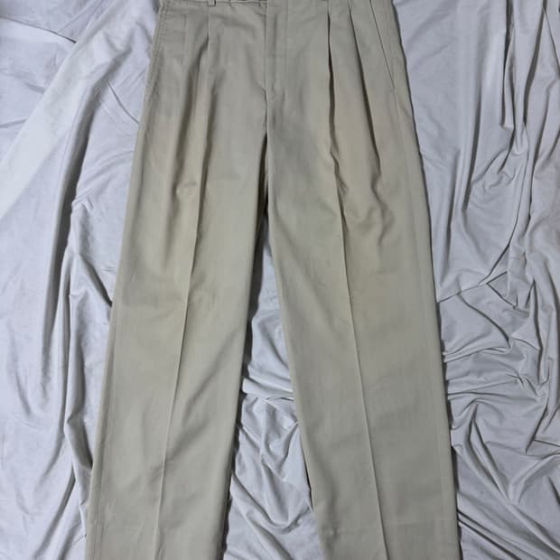 80s usa 엘엘빈 투 턱 치노 팬츠