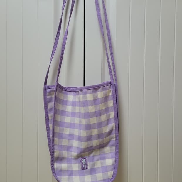 앤유 코튼 이태원백 lilac check