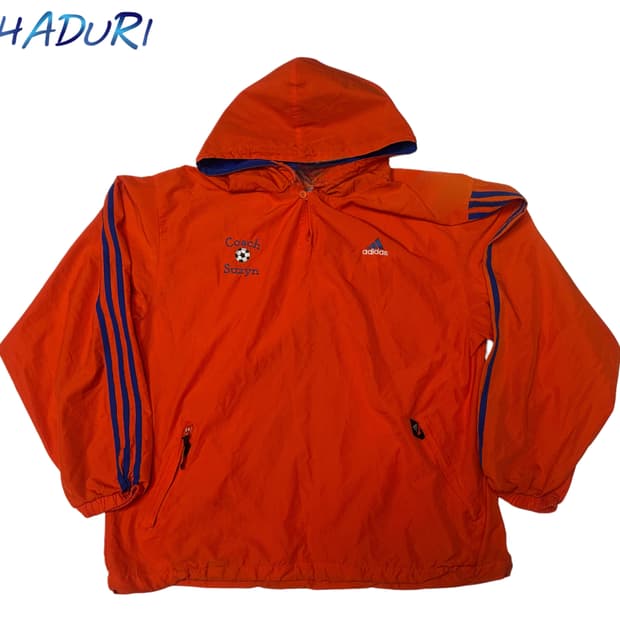 아디다스 90s 삼선 사커오렌지아노락 M