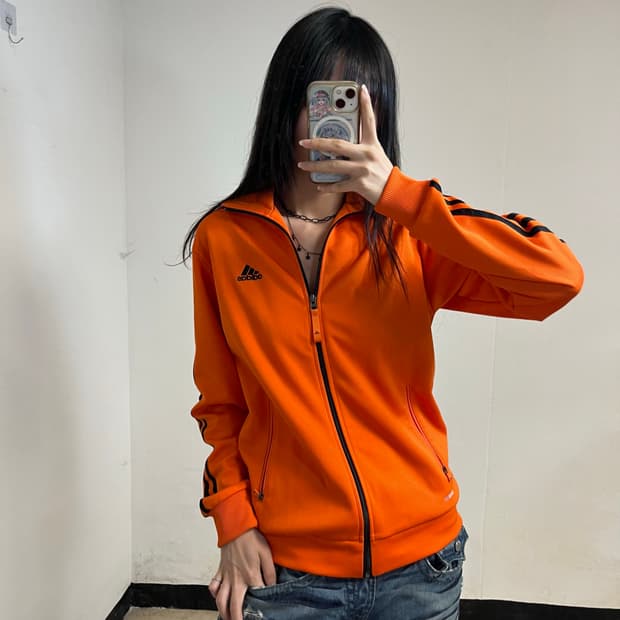 Adidas Orange Track Jacket