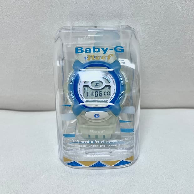 [초레어] Baby-G 고전 헬로키티 블루