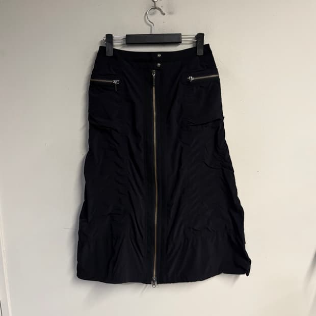 HIROKO BIS nylon shirring skirt 