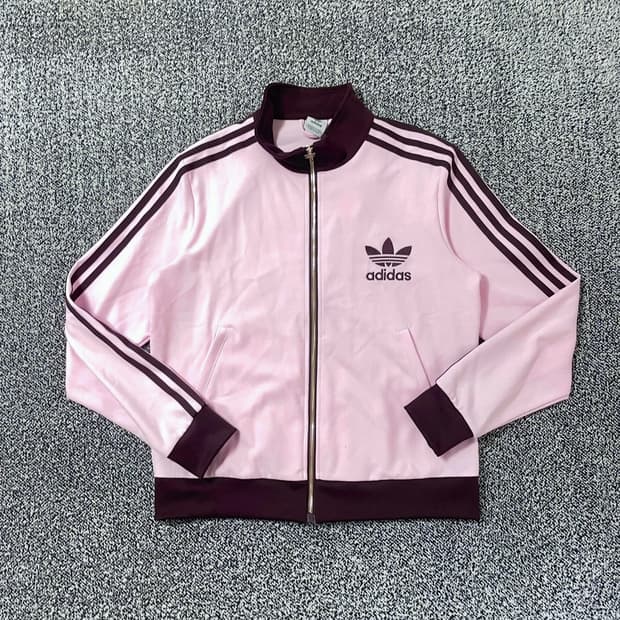 빈티지9. 아디다스 얼초배색 베켄바우어 트랙탑 핑크브라운