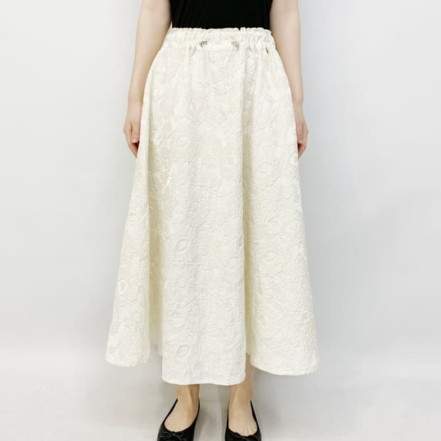 빈티지 자카드 스커트