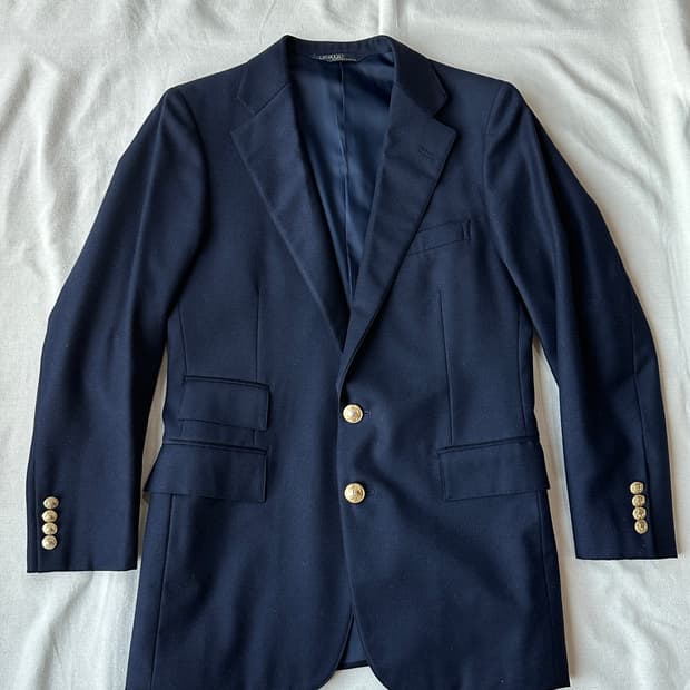 폴로 네이비 금장 블레이저 95