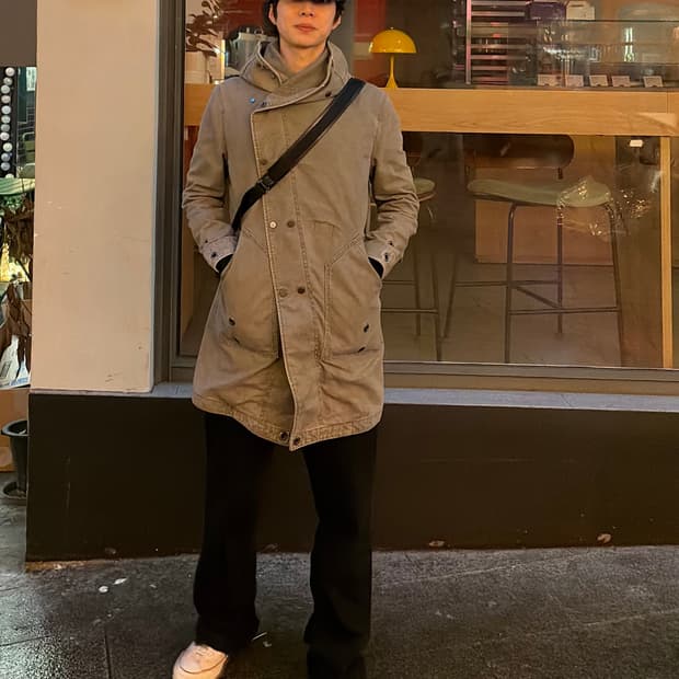 준하시모토 밀리터리 랩 코트