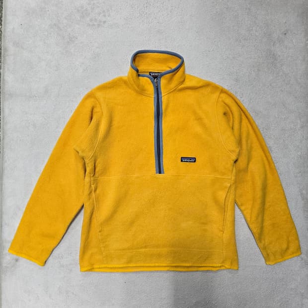 파타고니아 올드스쿨 신칠라 옐로우 후리스 S 
