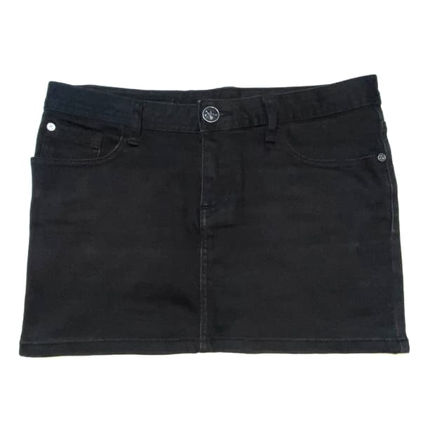 빈티지 블랙 미니스커트 치마