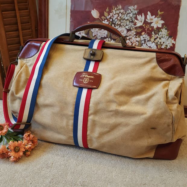 듀퐁 더플백 캔버스 레더 닥터백 아이코닉 코지백 보스턴백