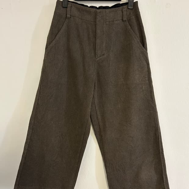 이세이미야케 플렌테이션 네츄럴 텍스쳐 와이드 팬츠