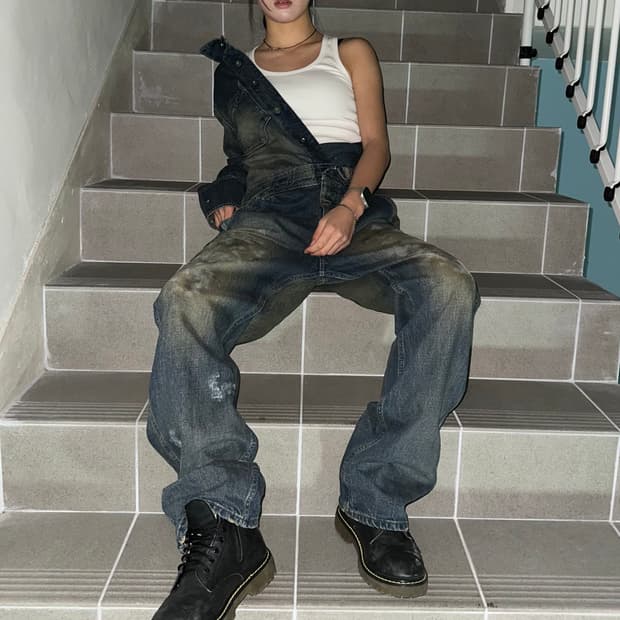 John bull distressed  jumpsuit