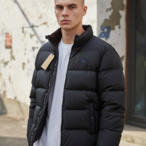 버버리 남성 블랙 패딩 2XL