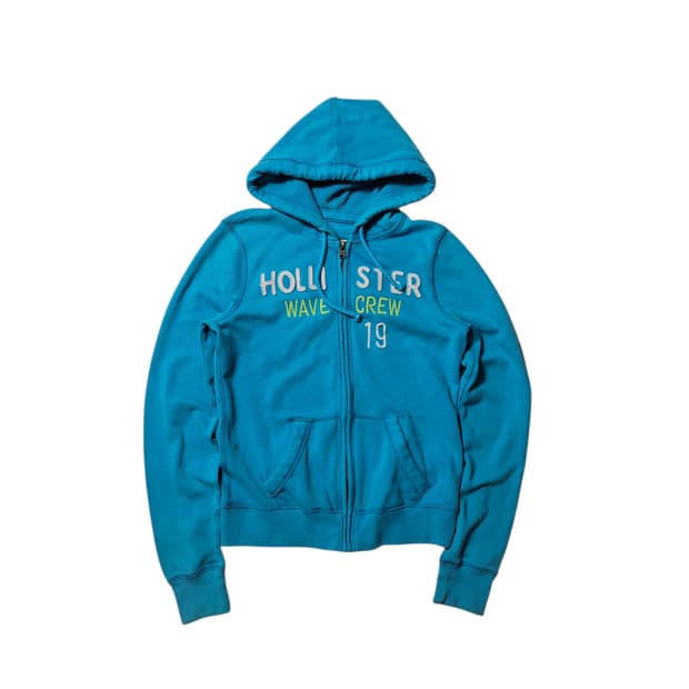 홀리스터 스카이 블루 후드집업 딱붙 S