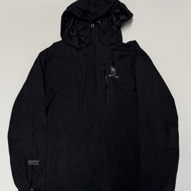 블랙야크 고어텍스 등산 후드 바람막이 L 블랙