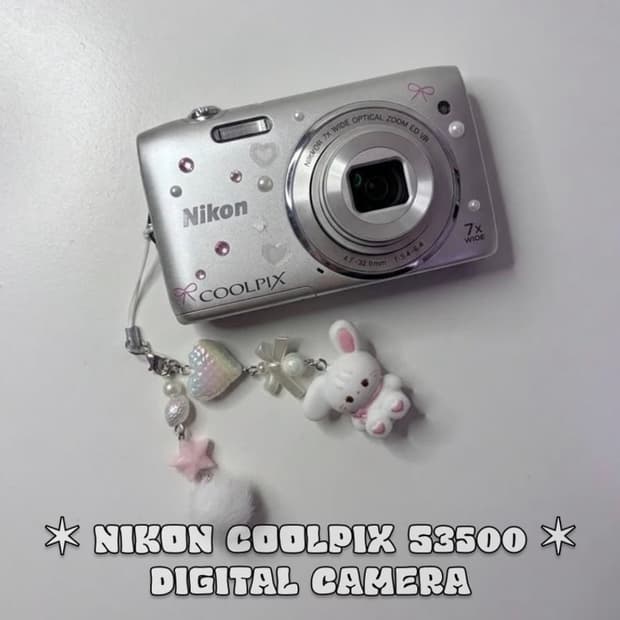 니콘 쿨픽스 S3500 빈티지 디카 실버
