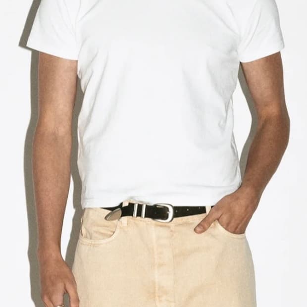Oldmoney Slim Belt – 2.3cm Natural Leath