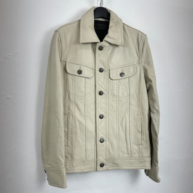 JackRose Lambskin Leather Button Detail 