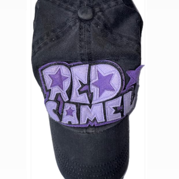 y2k 빈티지 레드카멜 모자