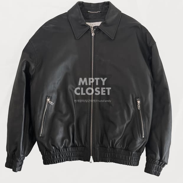 [100] IRO MEN 이로맨 패디드 램스킨 레더 블루종 자켓 점퍼