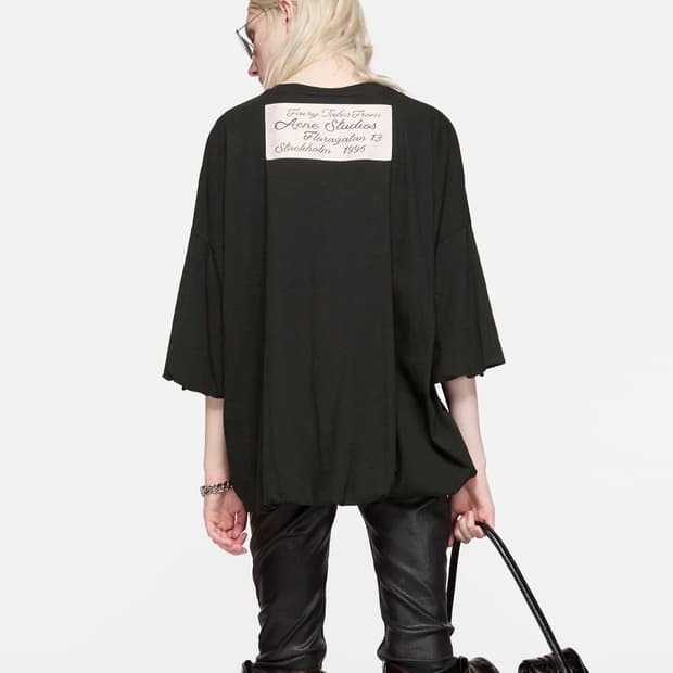 [S]아크네스튜디오 26ss 볼륨 티셔츠/블랙
