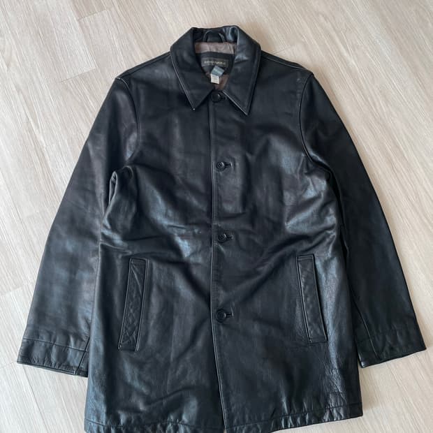 빈티지 바나나리퍼블릭 레더 카코트