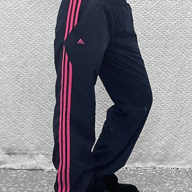 아디다스 레트로 Y2K 대장급 핑크 바람막이 트랙팬츠 95 C11164