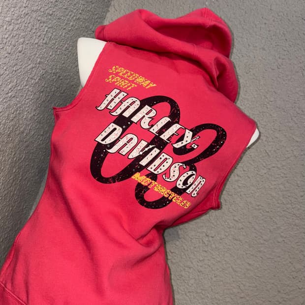 할리데이비슨 후드 베스트