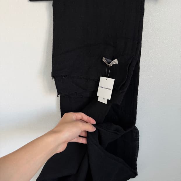 꼼데가르송 블랙 머플러 스카프 목도리 옴므 요지야마모토