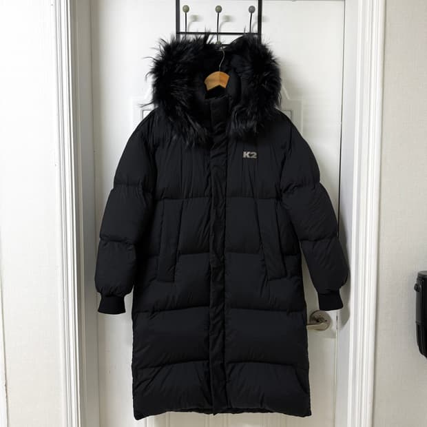 90사이즈 여성 K2 아그네스 수지 구스 롱패딩 