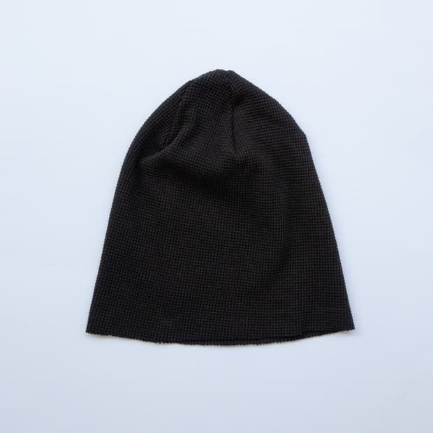 253 WAFFLE THERMAL BEANIE (BLACK)