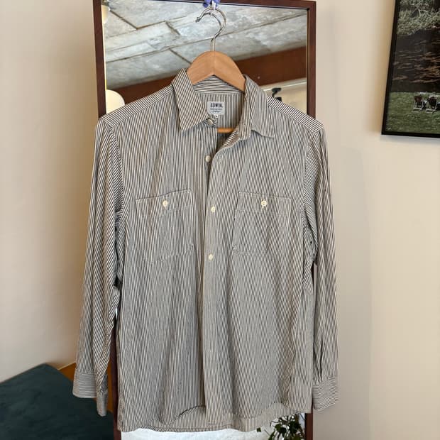 에드윈 스트라이프 셔츠 긴팔