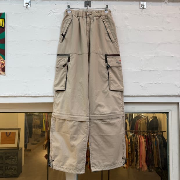 Hanes 헤인즈 베이지 투웨이 지퍼 카고 팬츠 M