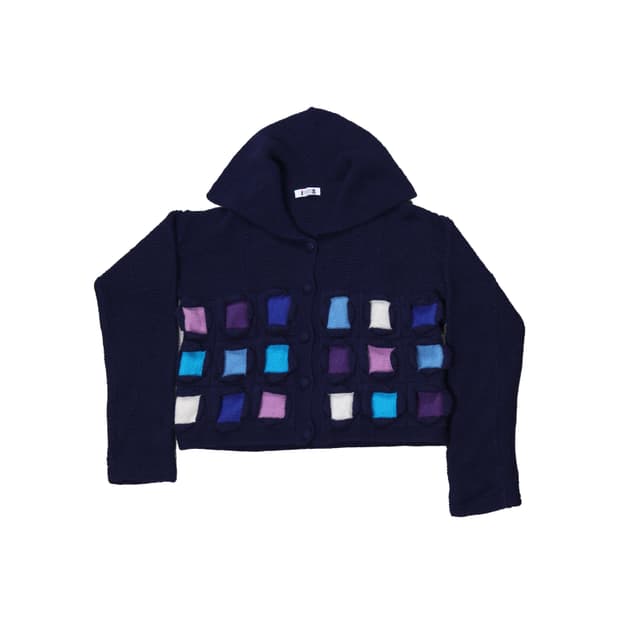 Issey Sport 90s Panel Knit Cardigan