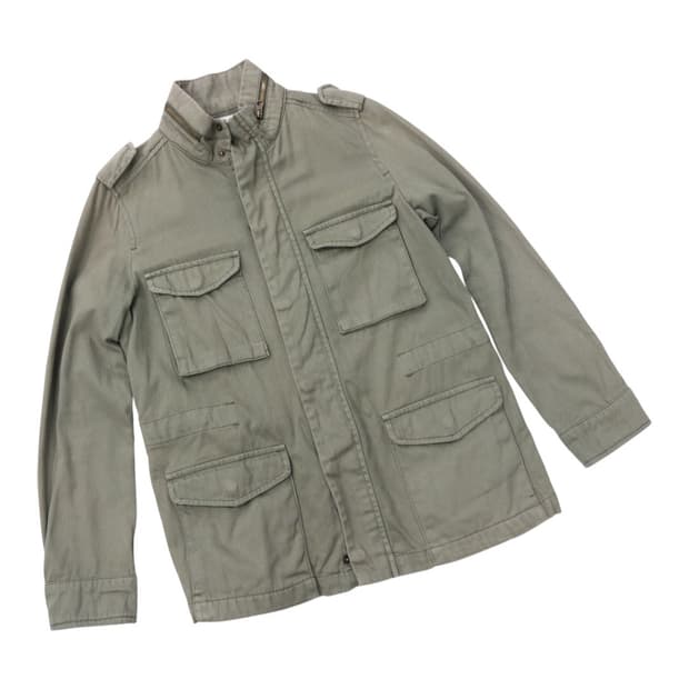 BAYFLOW 베이플로우 빈티지 헤링본 카키 M-65 필드 자켓 (2)