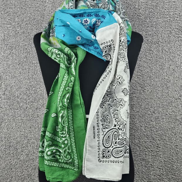 반다나 리워크 커스텀 스카프 머플러 / 10430