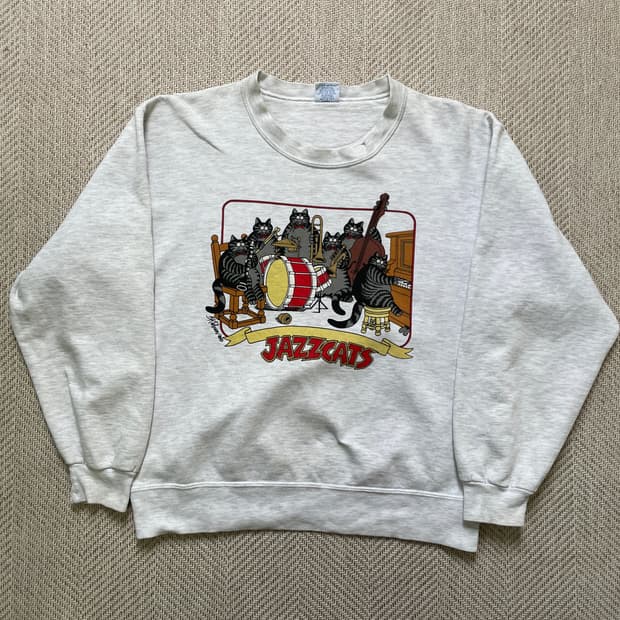 Carzy shirt usa 재즈 cat 스웻셔츠 