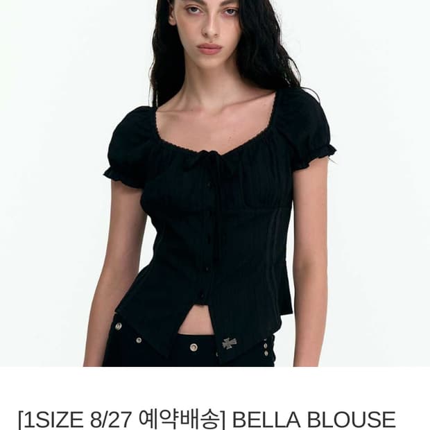 2000아카이브스 벨라 블라우스 블랙 1 size