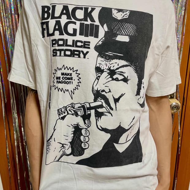 Vintage Black Flag Band Tshirt