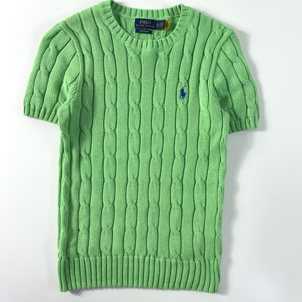 Polo 폴로 랄프로렌 자수 피마코튼 반팔 니트
