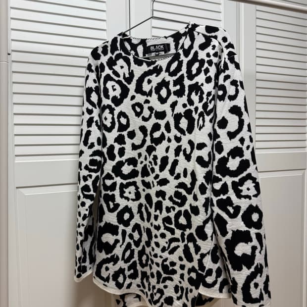 꼼데가르송 블랙 니트 