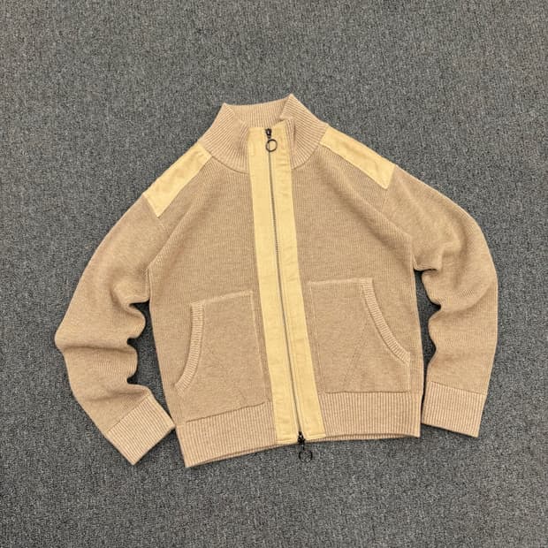 38)Brahmin 빈티지 투웨이 스웨이드 베이지 여성 니트집업