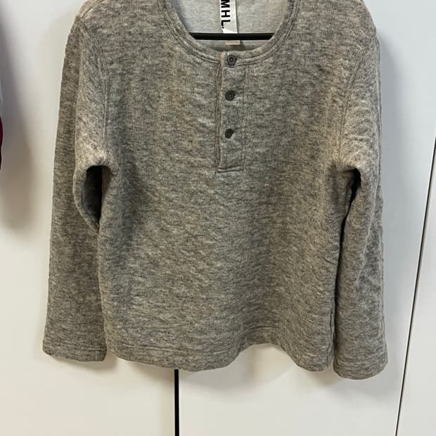 MHL 울 헨리넥 니트 티셔츠