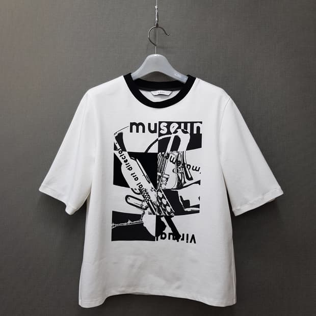 한섬 래트 2022 그래픽 반팔 티셔츠 88-98-165사이즈